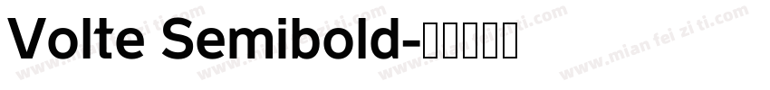 Volte Semibold字体转换